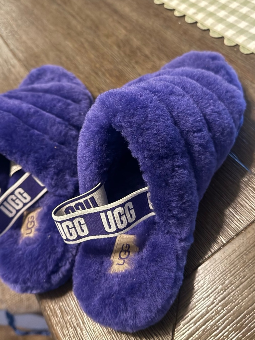 UGG Purple Fuzzy Slippers